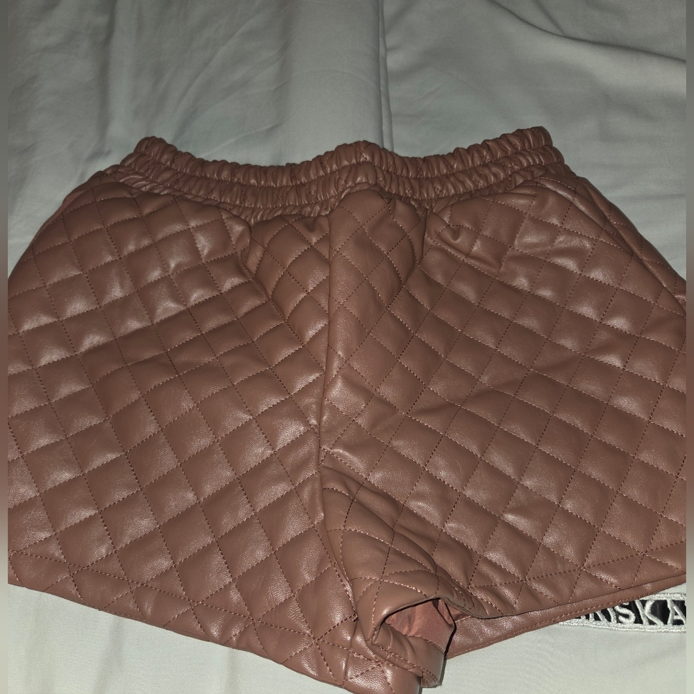 ‼️SOLD‼️Forever 21 Blush Faux Leather Shorts